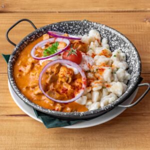 Csirkepaprikás Nokedlivel – Chicken Paprikash with Nokedli