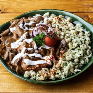 Mushroom Stew with Nokedli – Gomba Pörkölt Nokedlivel